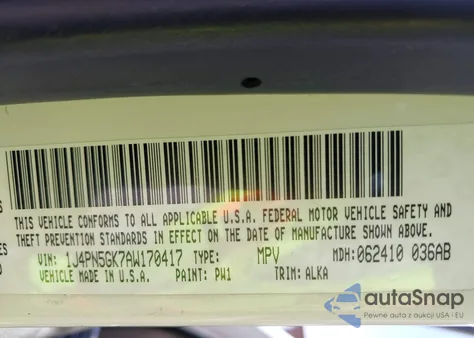 2010 Jeep Liberty Limited из США, поврежденный, VIN 1J4PN5GK7AW170417